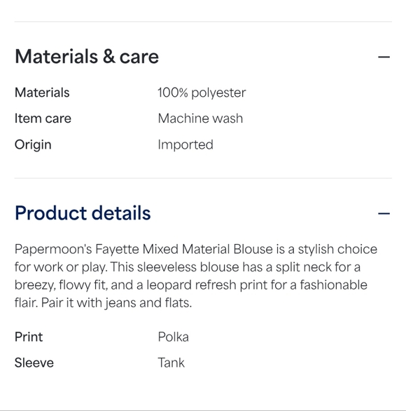 Papermoon Emerald Sleeveless Top with White Dots - Picture 7 of 8